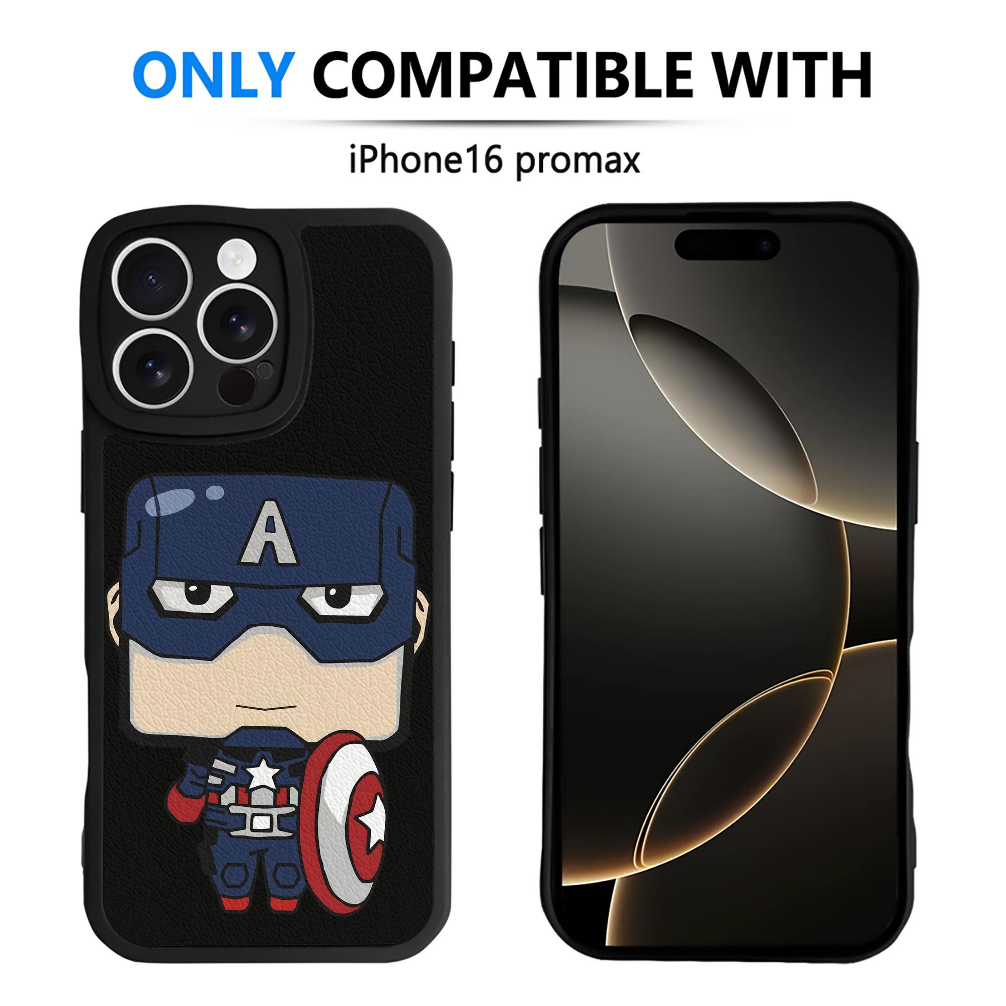 （画像用） アベンジャーズ The Avengers 【iPhone 16シリーズ対応】シリコンスマホケース（レザー調） 材質：シリコン